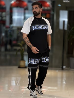 ست تیشرت شلوار وارداتی کاستوم1850BALENCIAGA