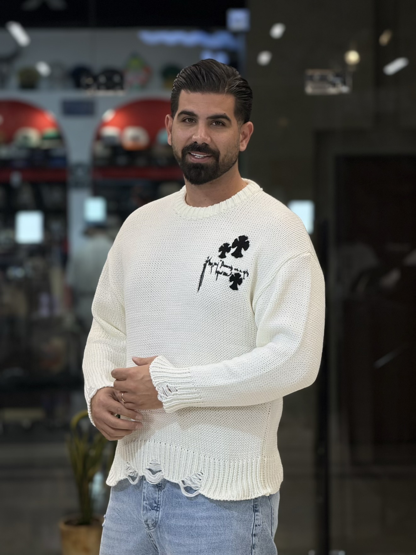 بافت درشت گلدوزی کروم3559