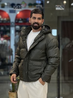 کاپشن وارداتی کلاه دار3633