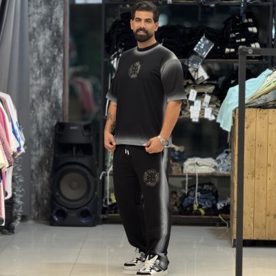 ست تی شرت و شلوارنگینی 1018