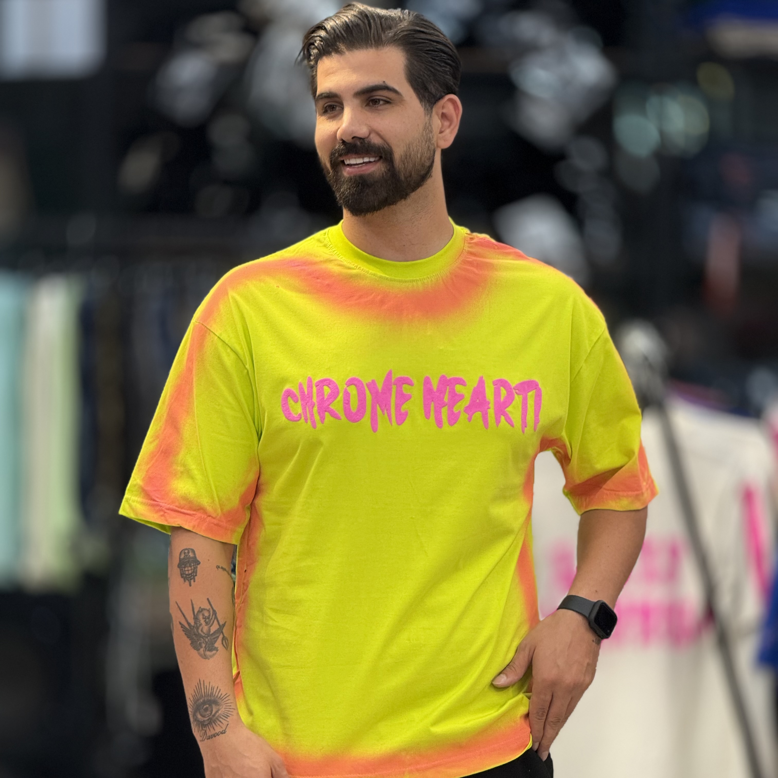 تیشرت کروم چاپ پفکی حراج1051