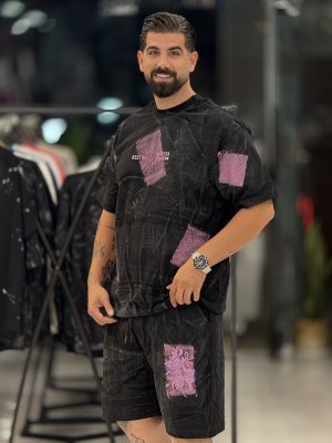 ست تیشرت شلوارک گل 1120