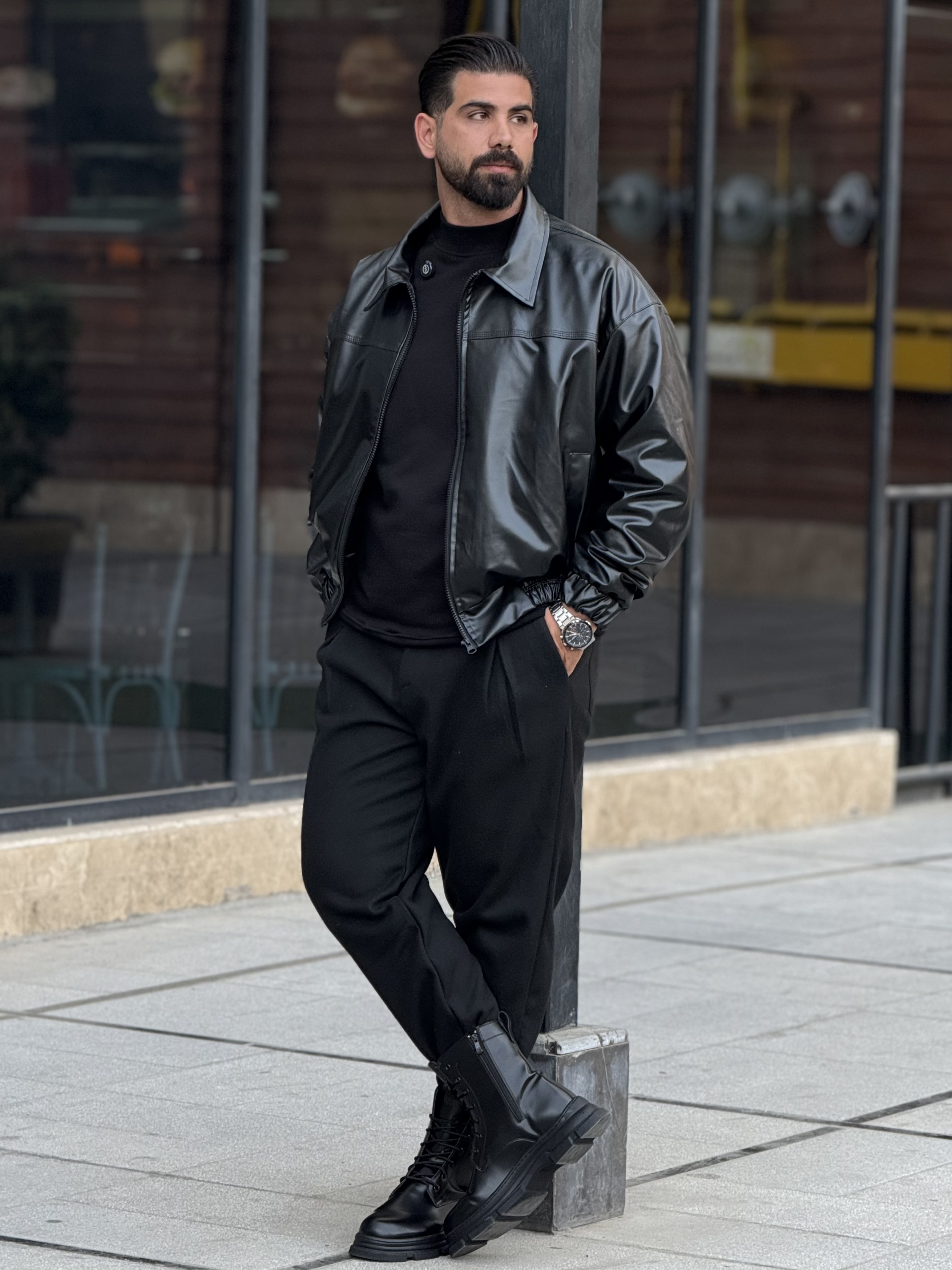 جکت چرم وارداتی1204