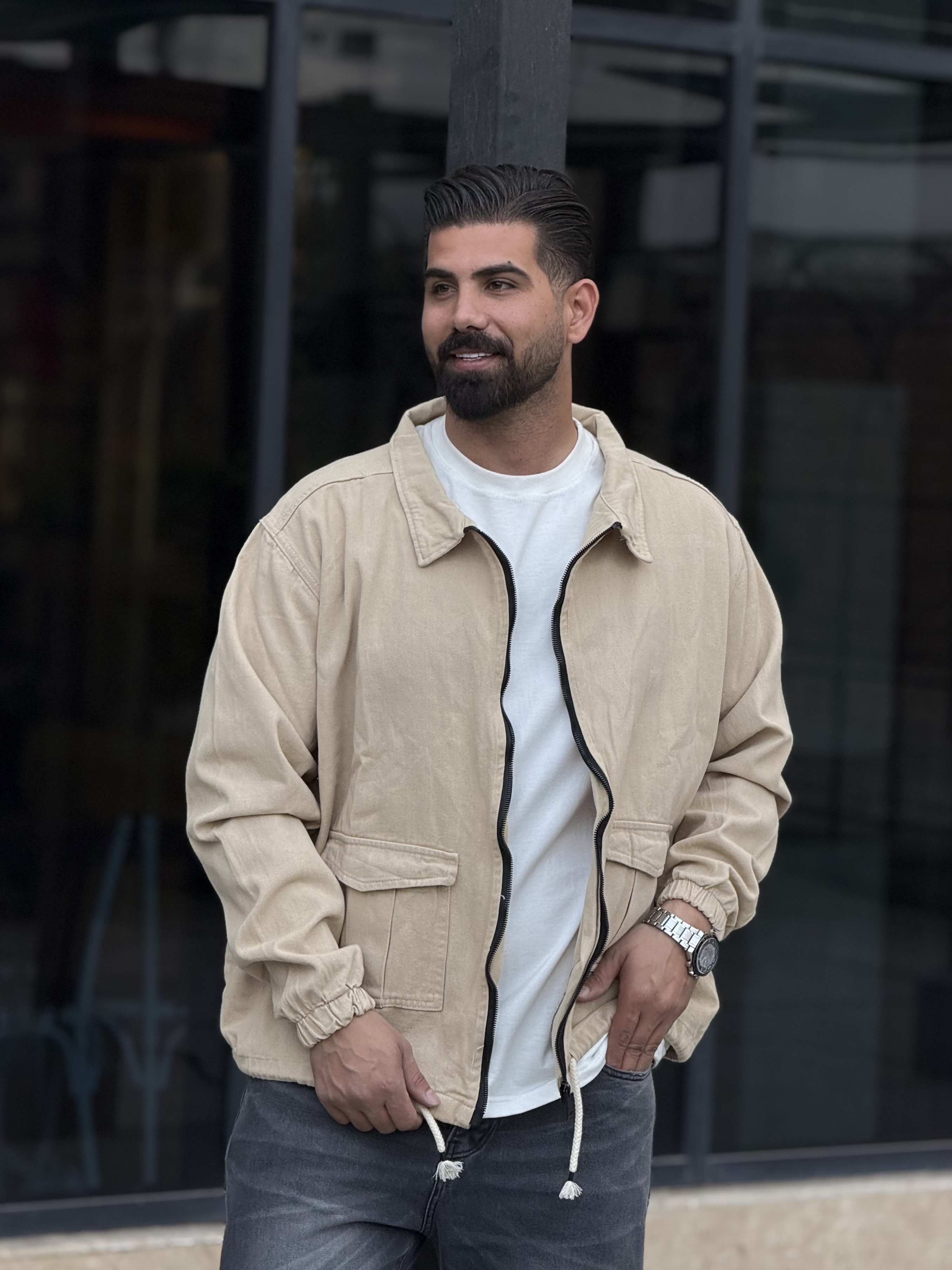 کت جیب دار زیپی1224