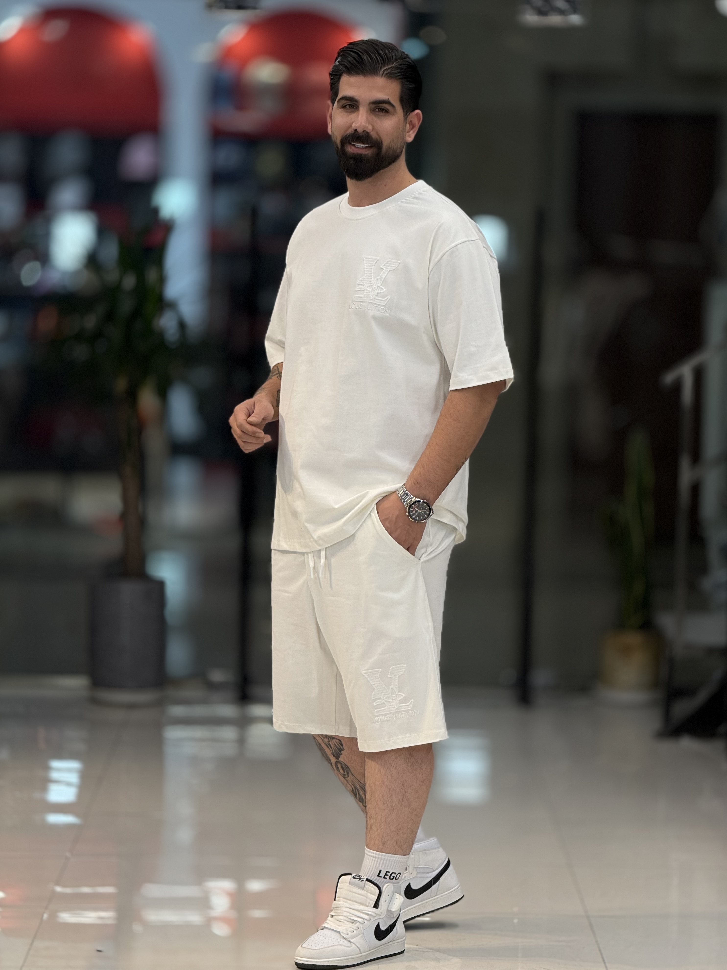تیشرت شلوارکLVگلدوزی شنلدوزیV-1489