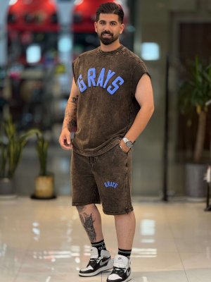 خرید محصول ست وست شلوارک وارداتی سنگشور1715GRAYS